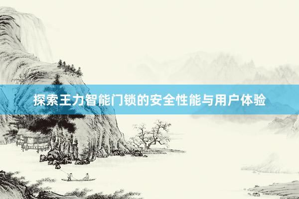 探索王力智能门锁的安全性能与用户体验